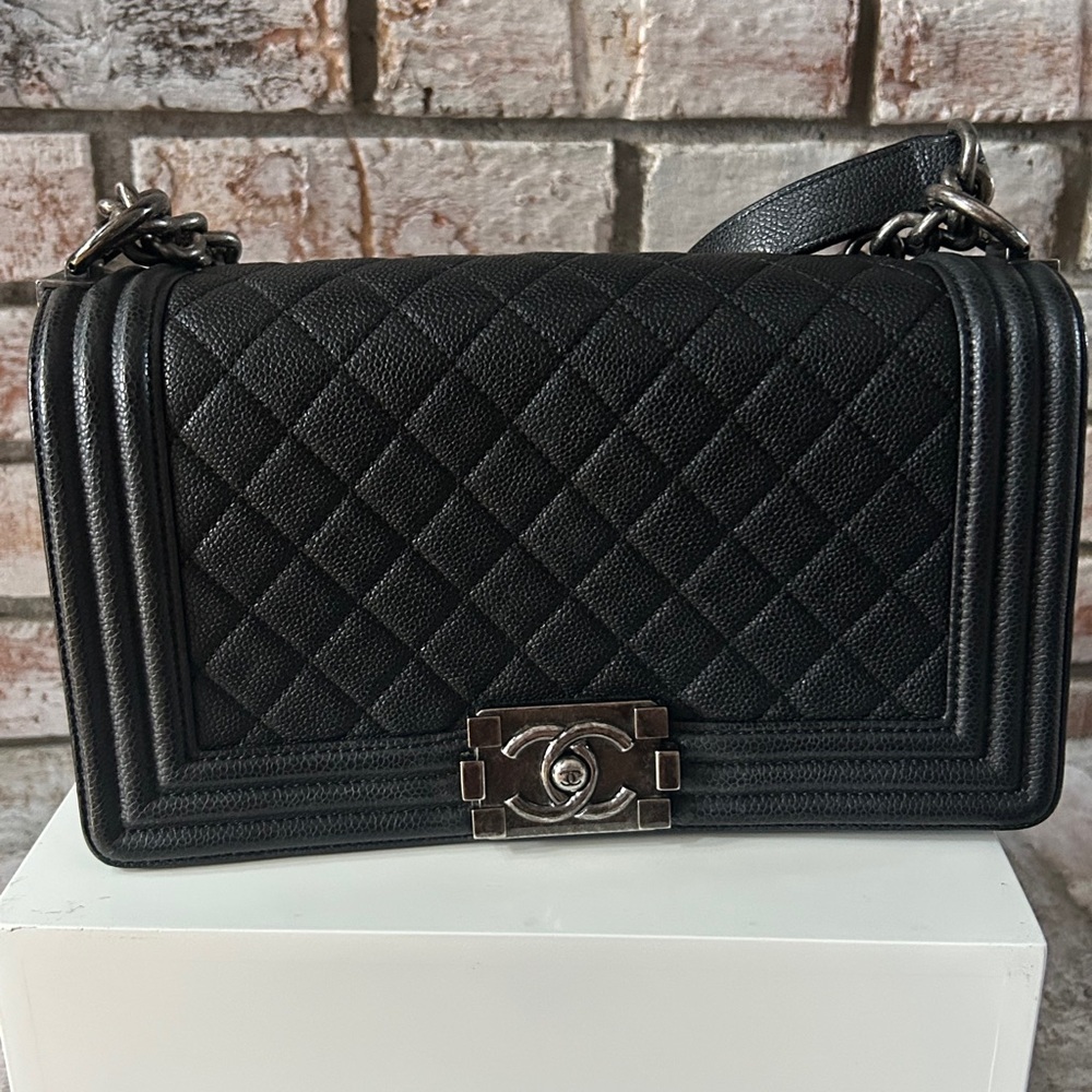 SOLD - CHANEL Black Quilted Crossbody Bag